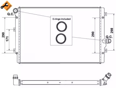 WILMINK GROUP wg1722305 -  Радиатор, охлаждение двигателя